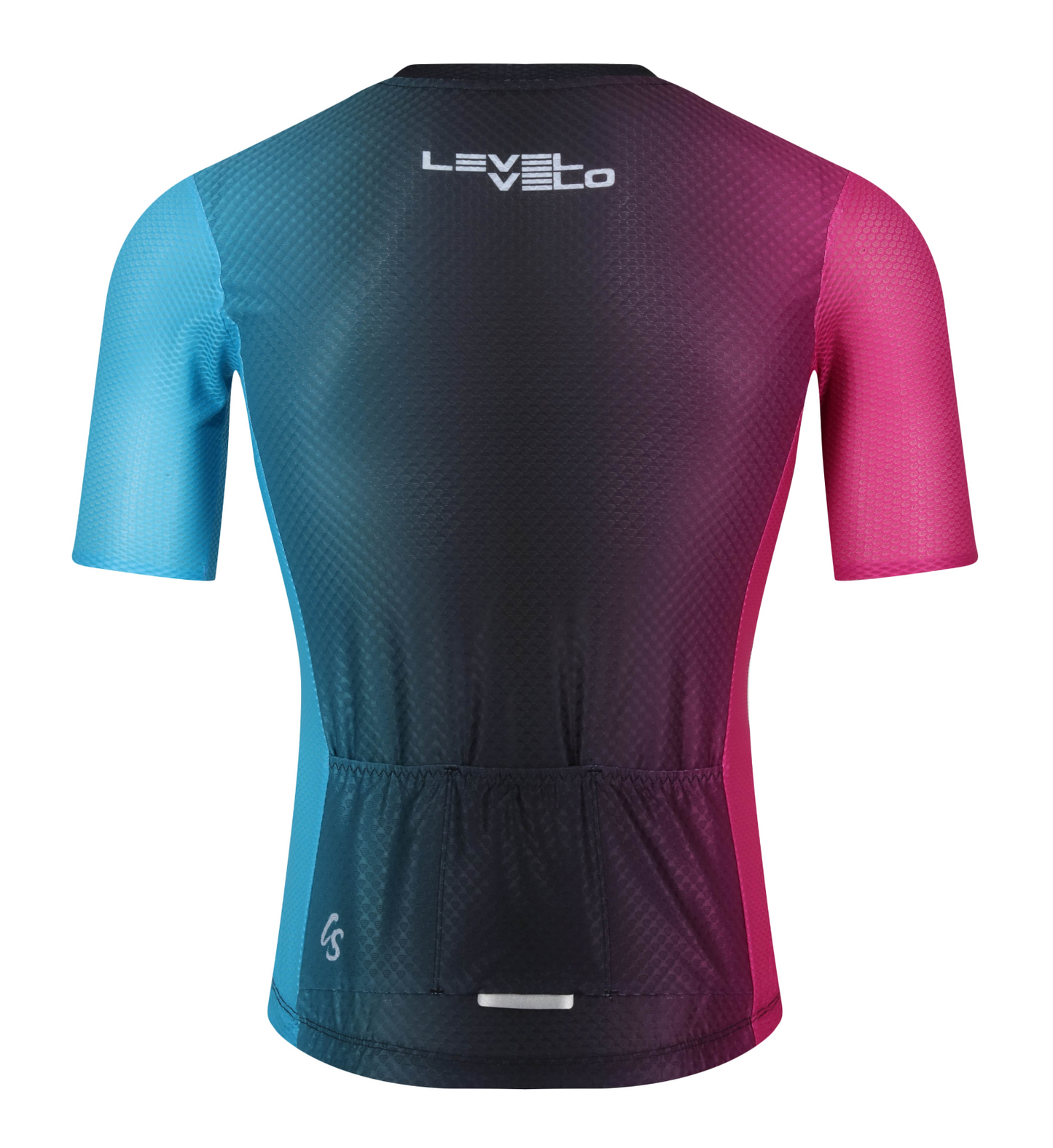 mens aero cycling jersey neon fade two tone level velo