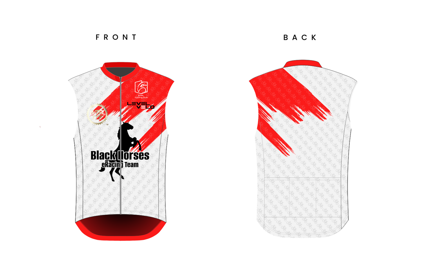 black horses eracing team elite vest level velo