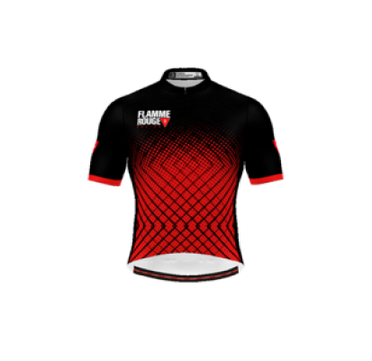 flamme rouge racing custom aero cycling jersey black