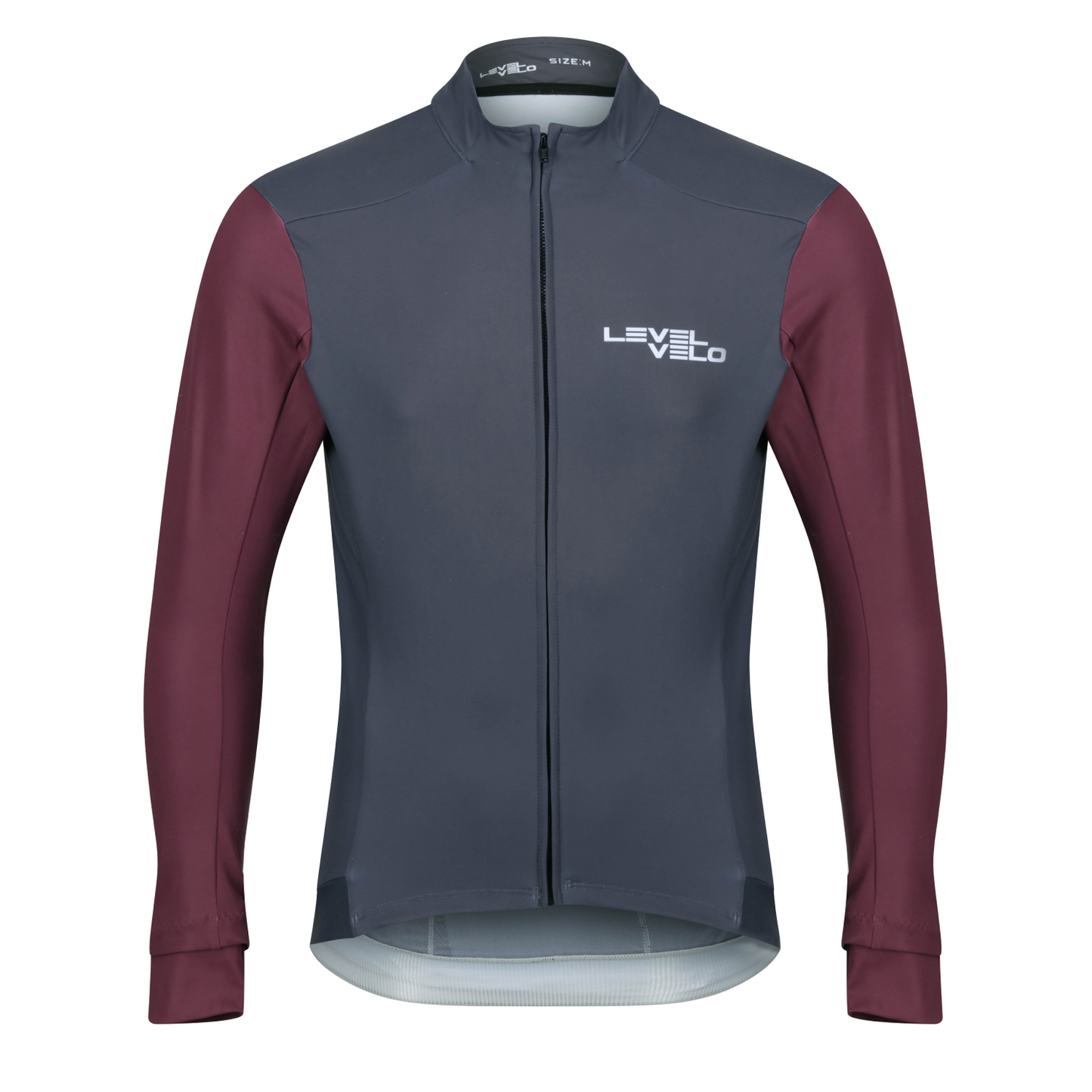 level velo thermal cycling winter jersey long sleeve