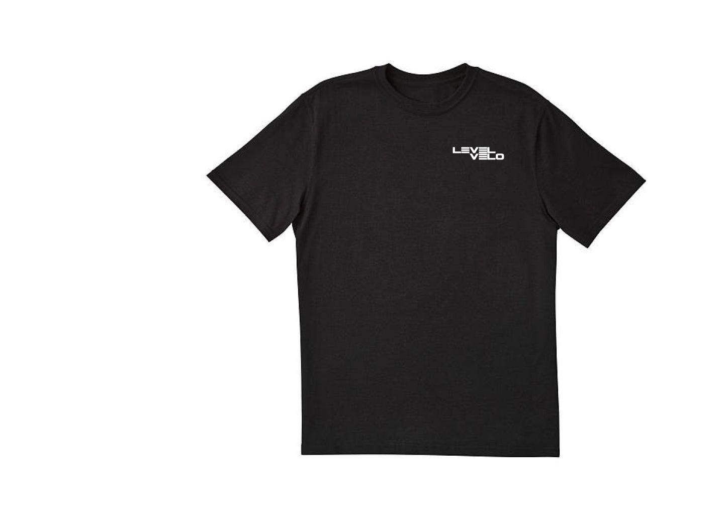 Level Velo Cotton Tee Black - LEVEL VELO