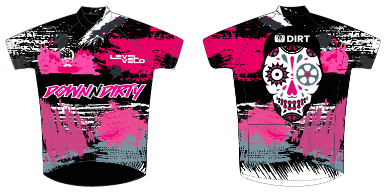 NEW for 2023 // Outdoor Pro Race Aero Jersey // Down N Dirty - LEVEL VELO