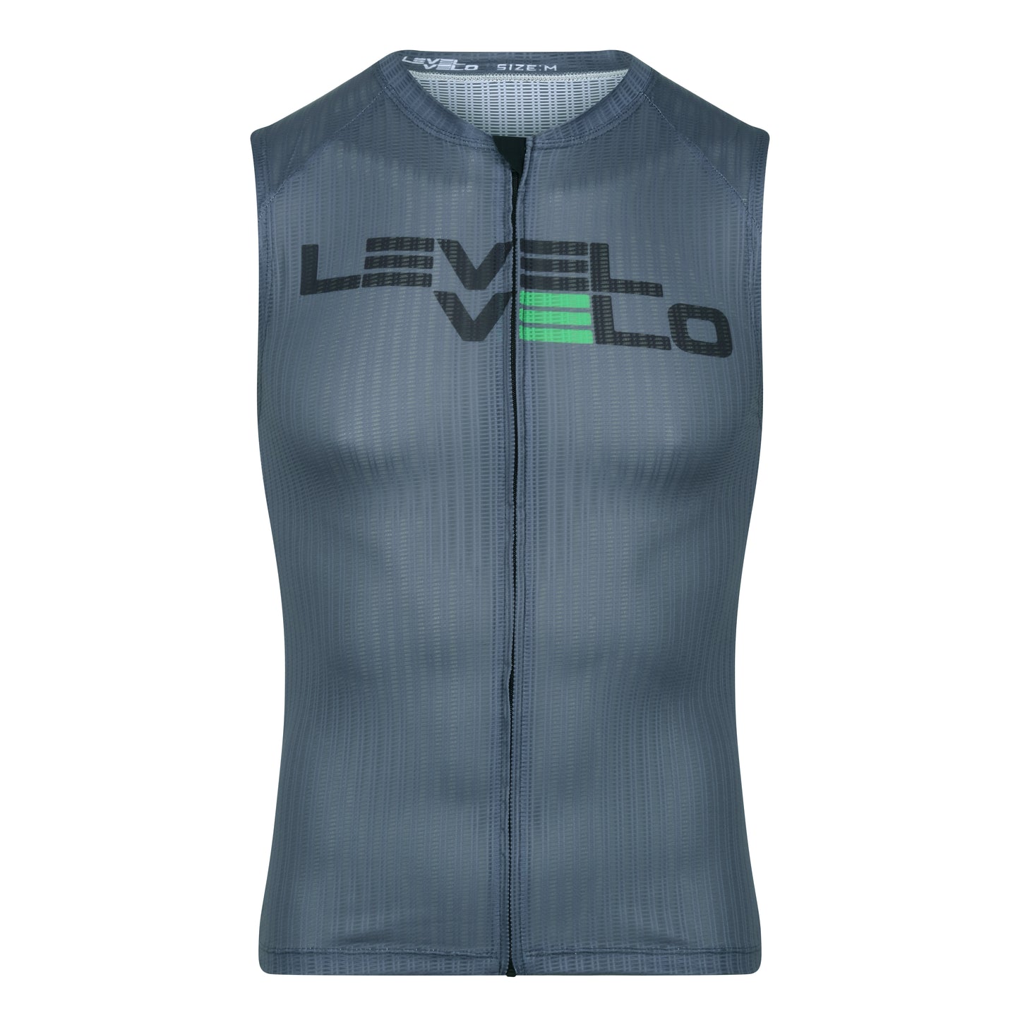 mens elite indoor cycling vest jersey front