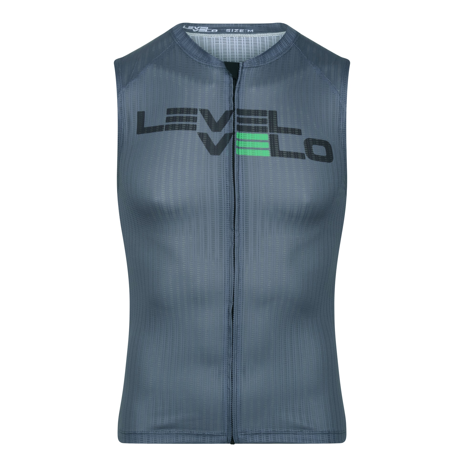 mens elite indoor cycling vest jersey front