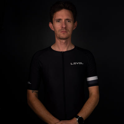 level velo mens aero elite cycling jersey