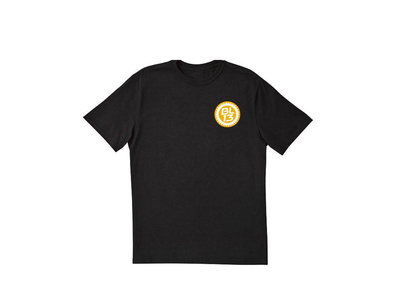 BL13 Casual Tee Black/Gold - LEVEL VELO