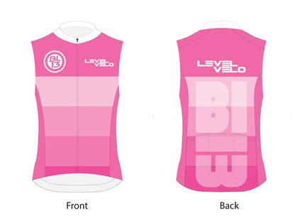 BL13 Ladies Indoor Elite Vest Pink - LEVEL VELO