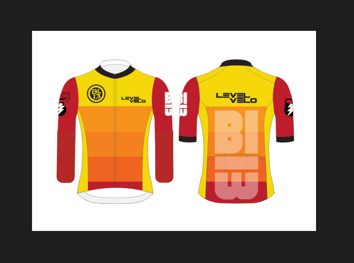 BL13 Long Sleeve Thermal Jersey Men's fit - LEVEL VELO