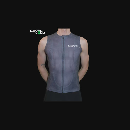 LEVEL Velo Indoor cycling elite vest grey