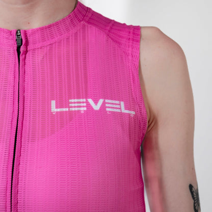 Level 51 Indoor Elite Vest Pink - LEVEL VELO